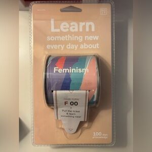 NWT DOIY Design Learn “Something New About Feminism” Ticket Dispenser Game